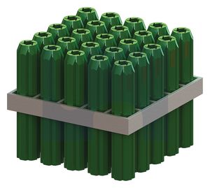 PLUG PVC FRAMED GREEN 25MM